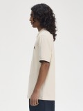 Polo Fred Perry Crepe Piqu Zip Neck Bege