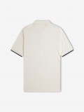 Polo Fred Perry Crepe Piqu Zip Neck Bege