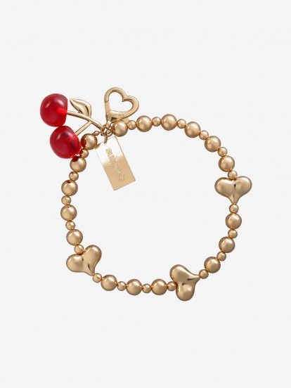 Susmie's Cherry Dreams Golden Keychain
