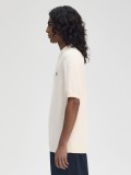 Fred Perry Cotton Knitted Beige Polo Shirt