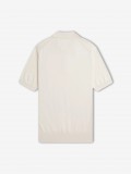 Fred Perry Cotton Knitted Beige Polo Shirt