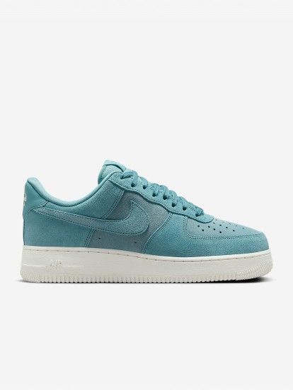 Zapatillas Nike Air Force 1 07 Azules De Gamuza Para Mujer