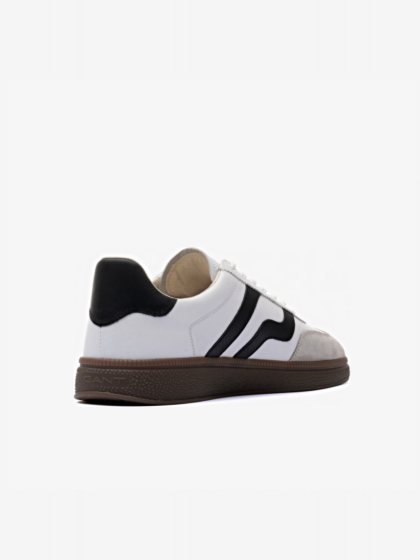 Gant Cuzmo White and Black Leather and Suede Sneakers