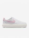 Nike Court Vision Alta White and Pink Sneakers For Women