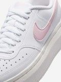 Nike Court Vision Alta White and Pink Sneakers For Women