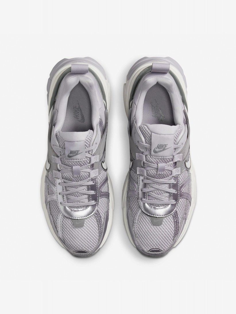 Nike V2K Run Grey and Silver Sneakers For Women