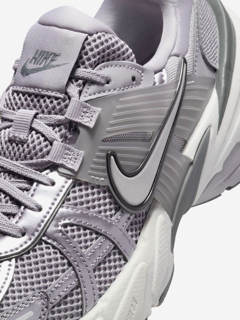 Nike V2K Run Grey and Silver Sneakers For Women