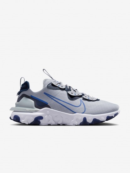 Nike React Vision Grey and Blue Sneakers For Men