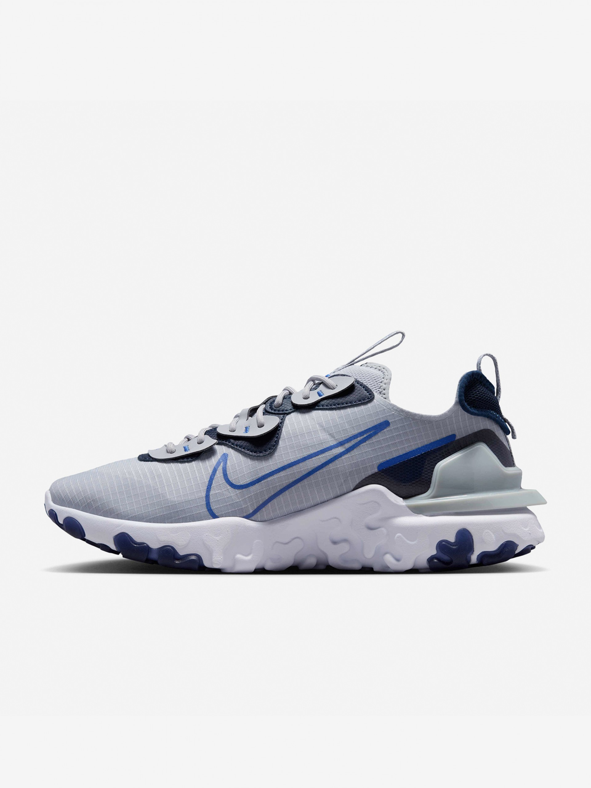 Zapatillas Nike React Vision Grises y Azules Para Hombre