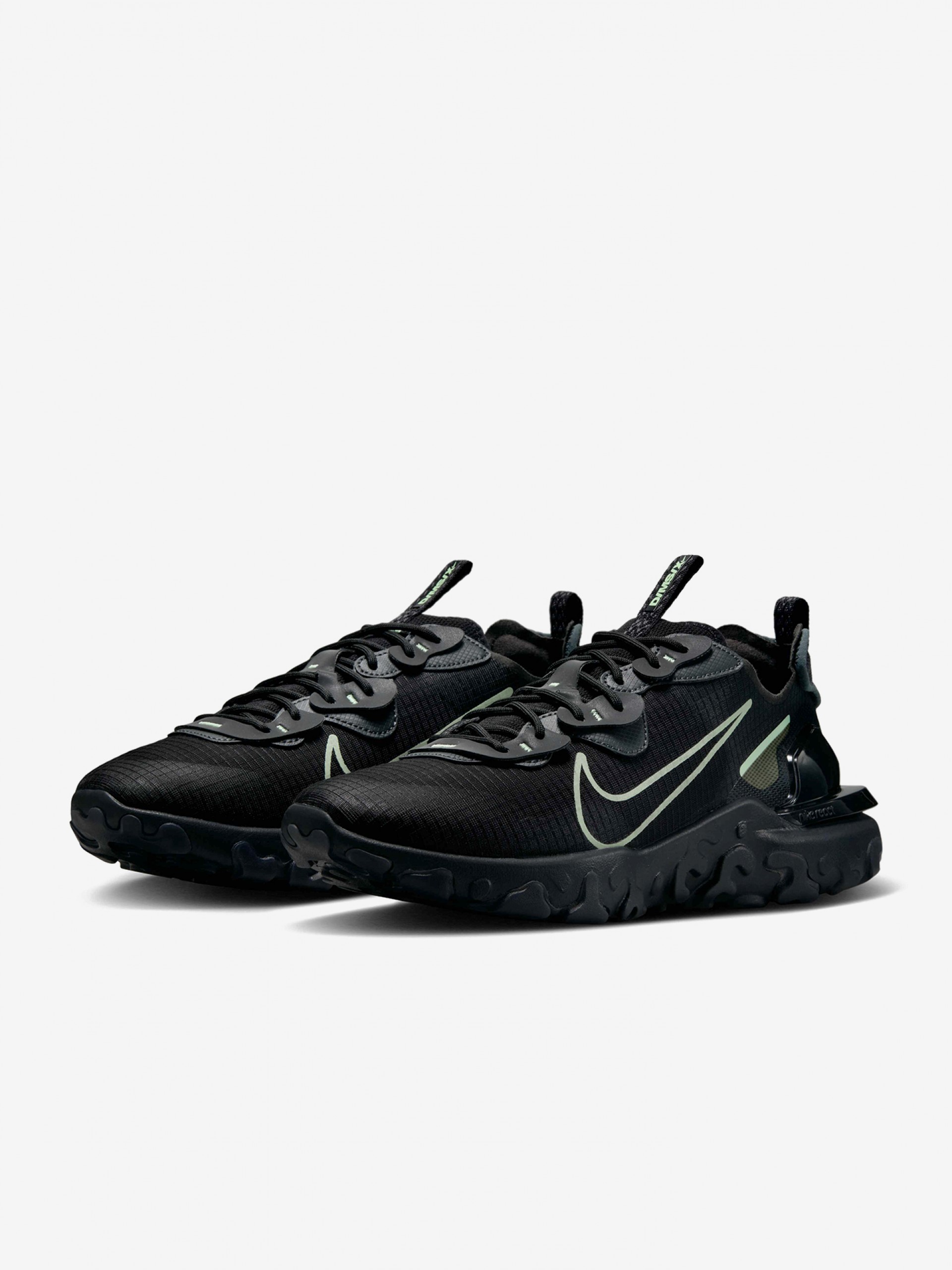 Zapatillas Nike React Vision Negras y Verdes Para Hombre