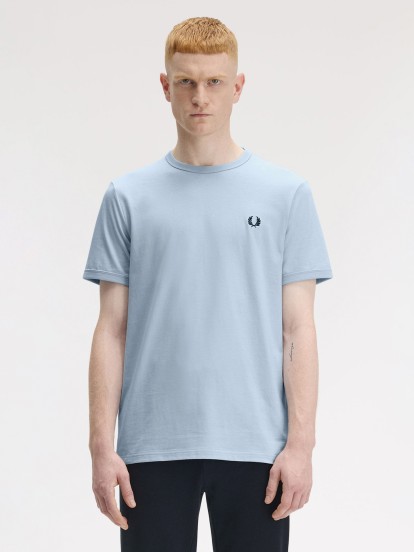 T-shirt Fred Perry Ringer Azul