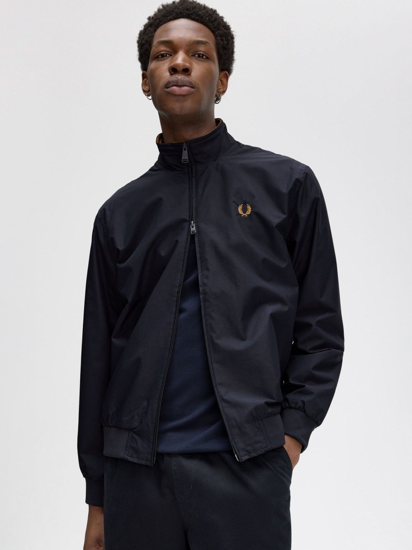 Fred Perry Brentham Navy Blue Jacket