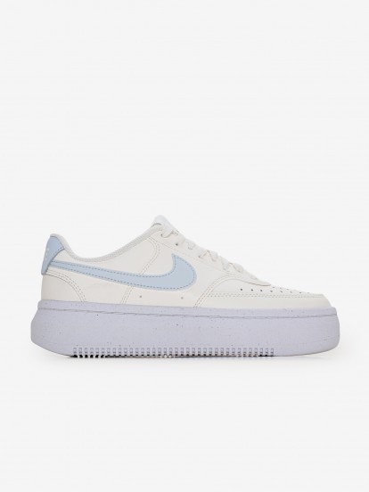 Nike Court Vision Alta Yellow and Blue Sneakers For Women