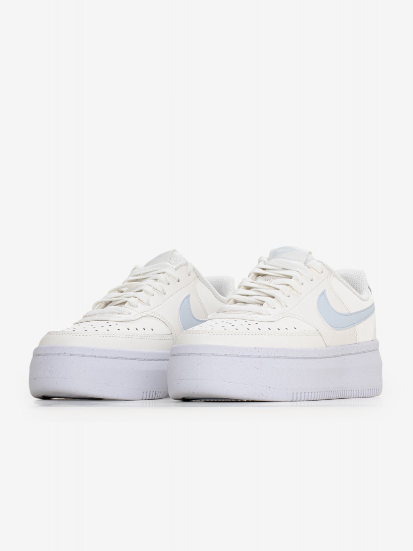 Sapatilhas Nike Court Vision Alta Amarelas e Azuis Para Mulher