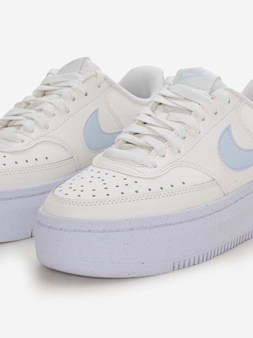 Sapatilhas Nike Court Vision Alta Amarelas e Azuis Para Mulher