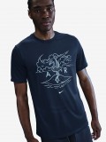 Camiseta de Baloncesto Nike Dri-FIT Azul Marino Para Hombre