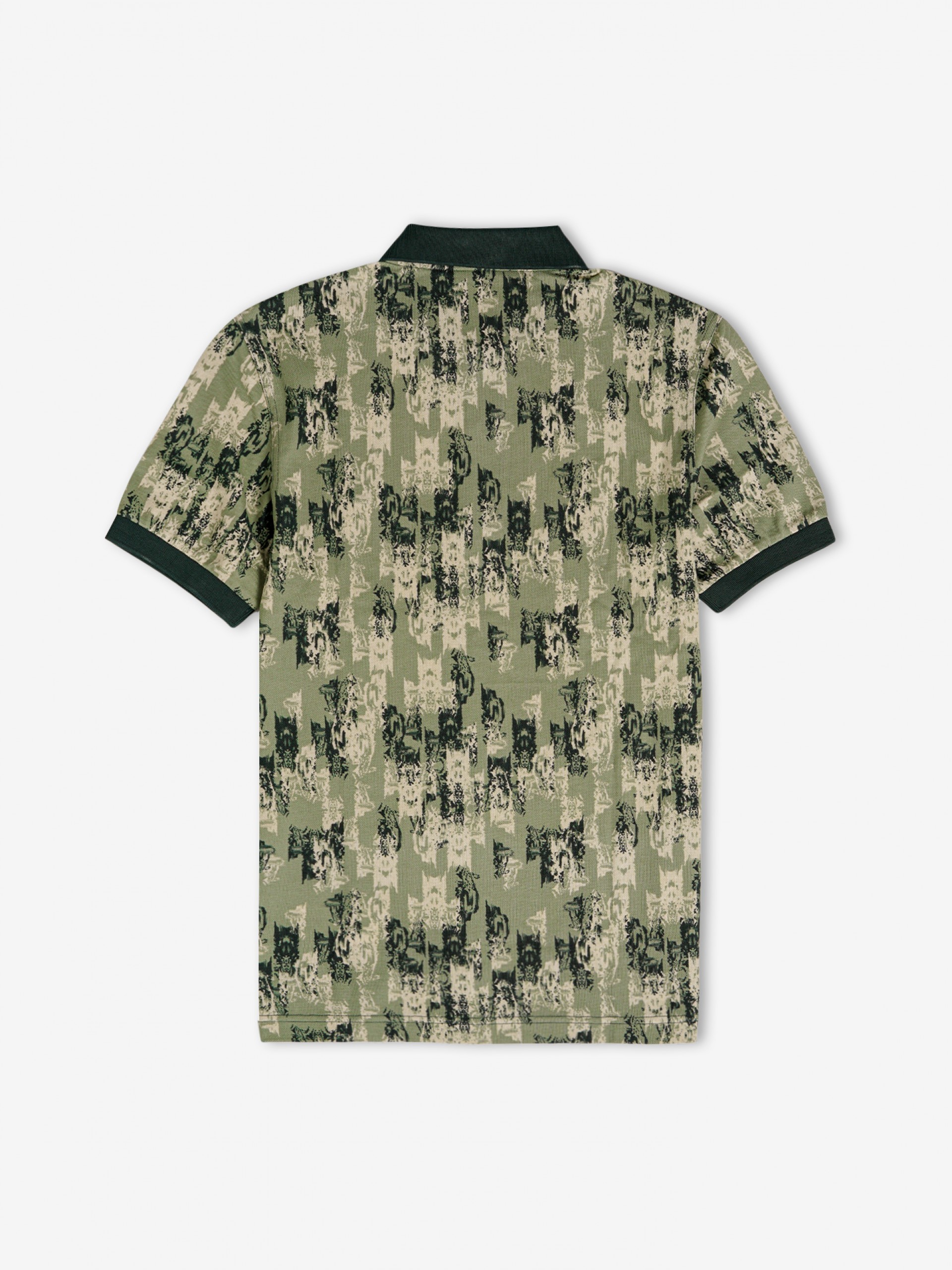 Polo Fred Perry Abstract Print Verde