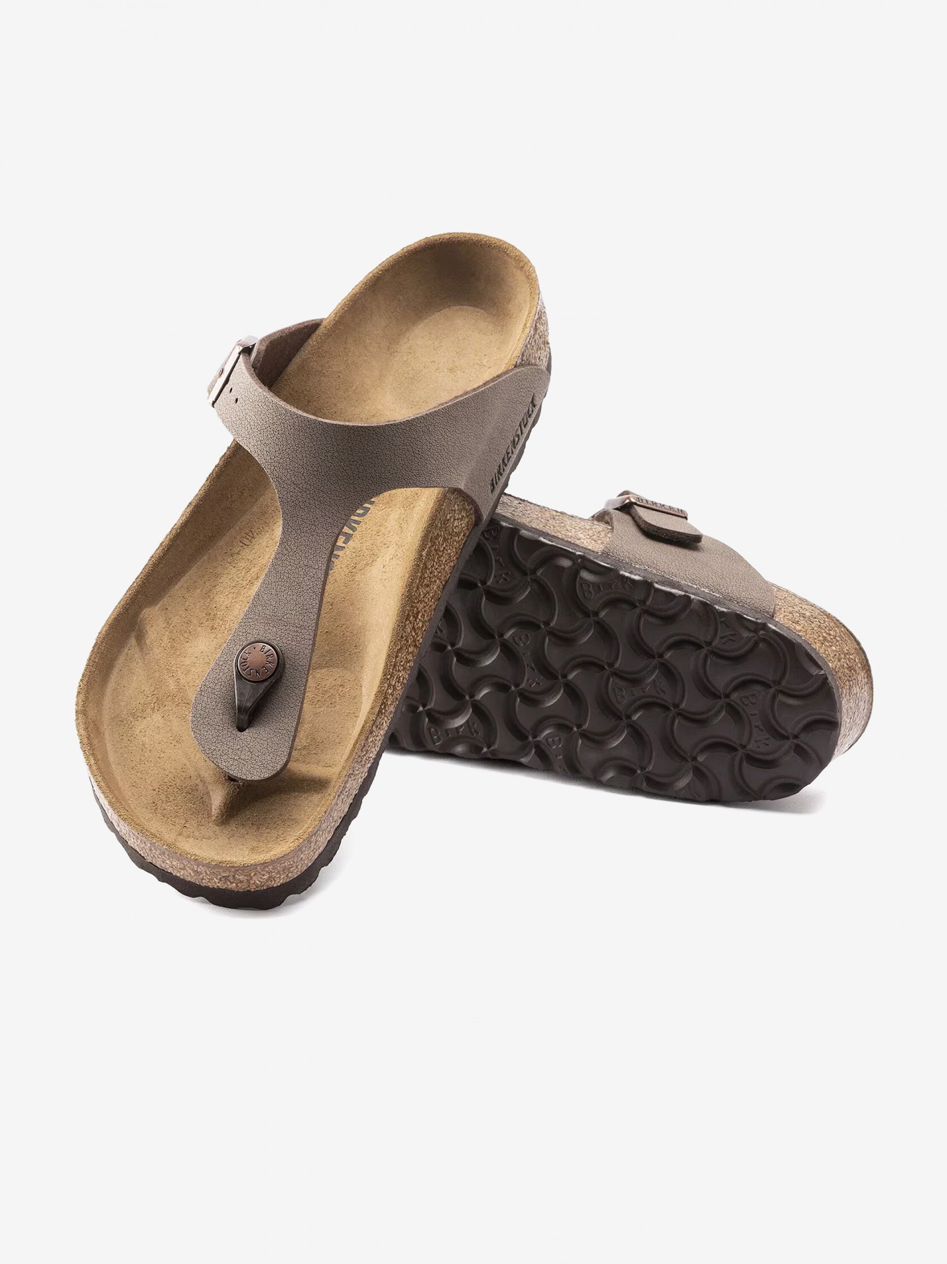 Chinelos Birkenstock Gizeh Birko-Flor Castanhos