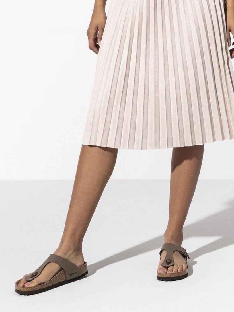 Chinelos Birkenstock Gizeh Birko-Flor Castanhos