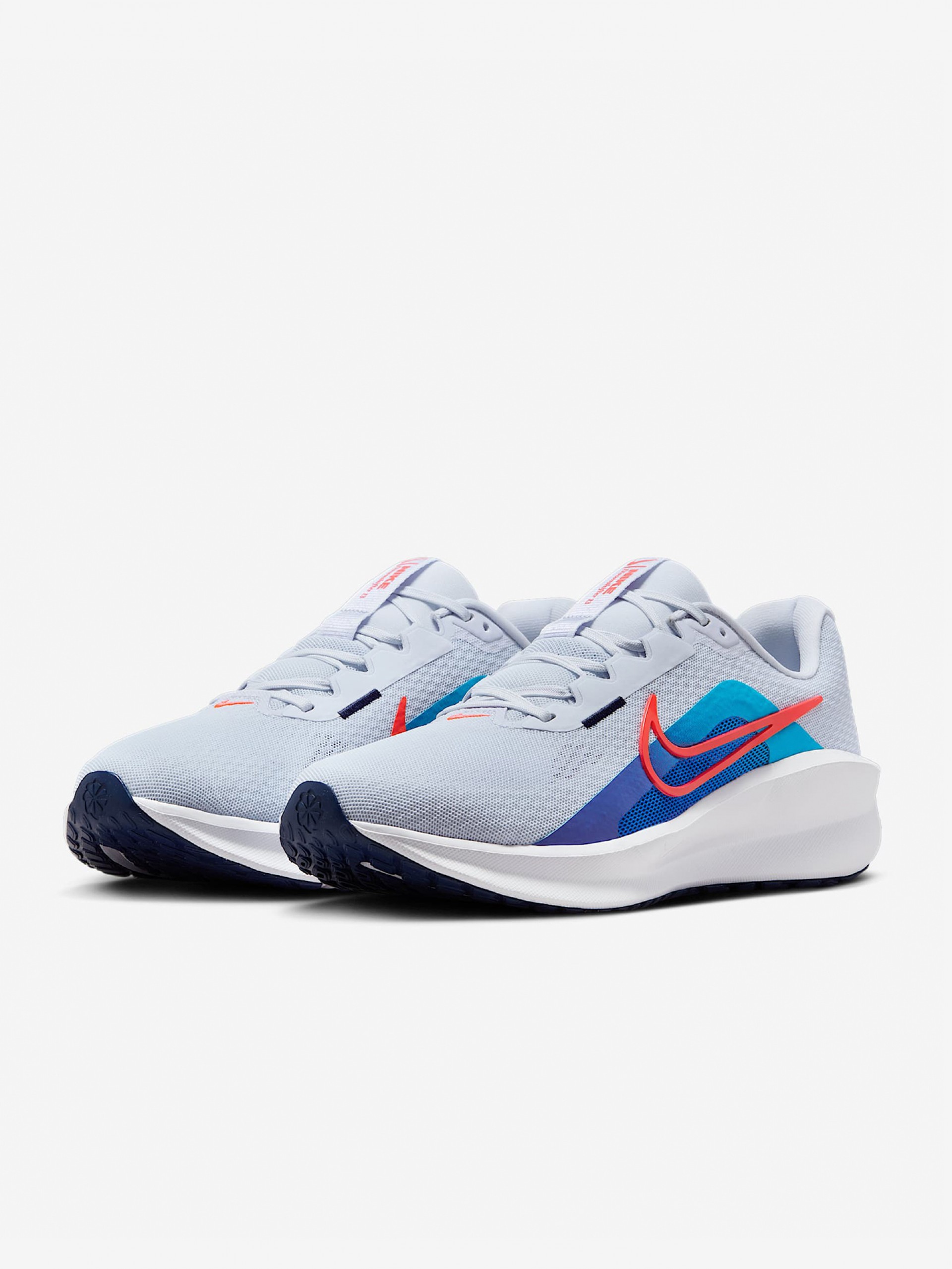 Nike Downshifter 13 Grey and Blue Running Trainers For Men