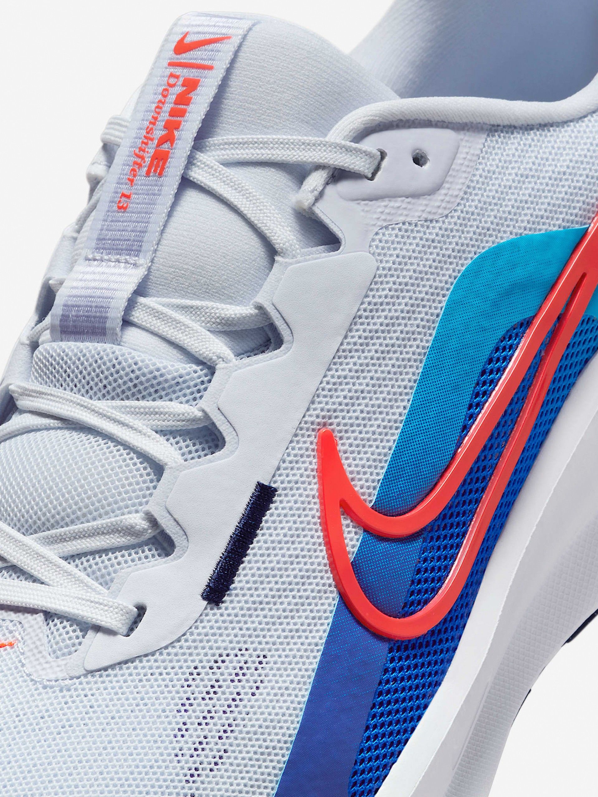 Nike Downshifter 13 Grey and Blue Running Trainers For Men