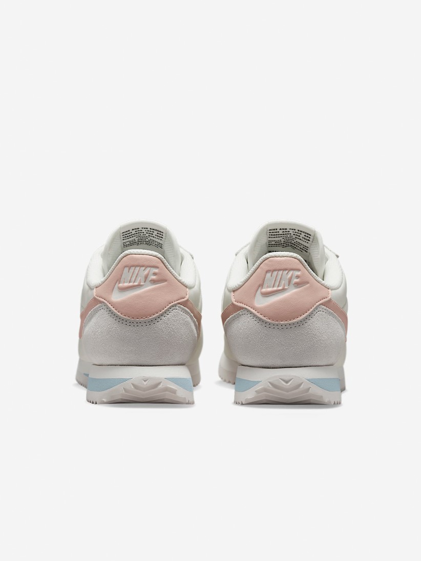 Sapatilhas Nike Cortez Bege e Rosa Para Mulher
