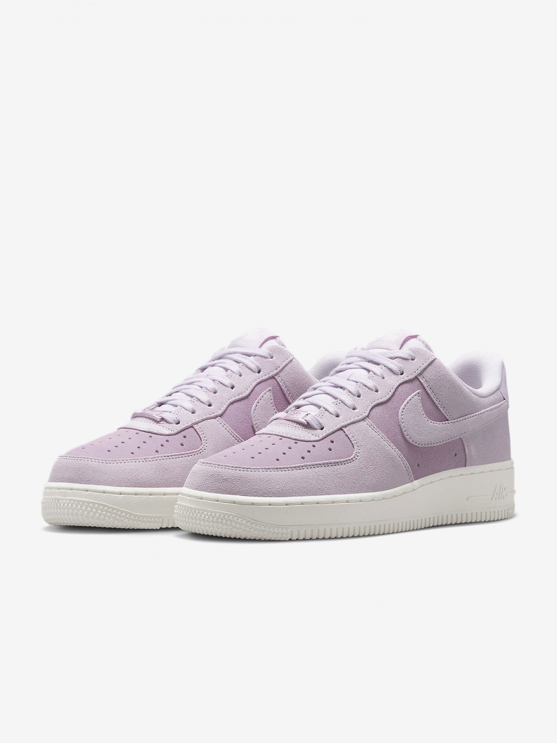Zapatillas Nike Air Force 1 07 Lila De Gamuza Para Mujer