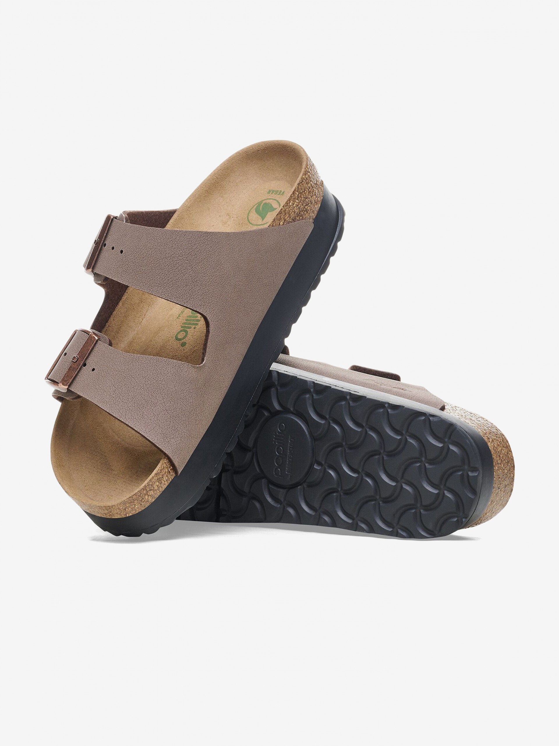 Chanclas Birkenstock Arizona III Papillio Flex Platform Birko-Flor Marrones