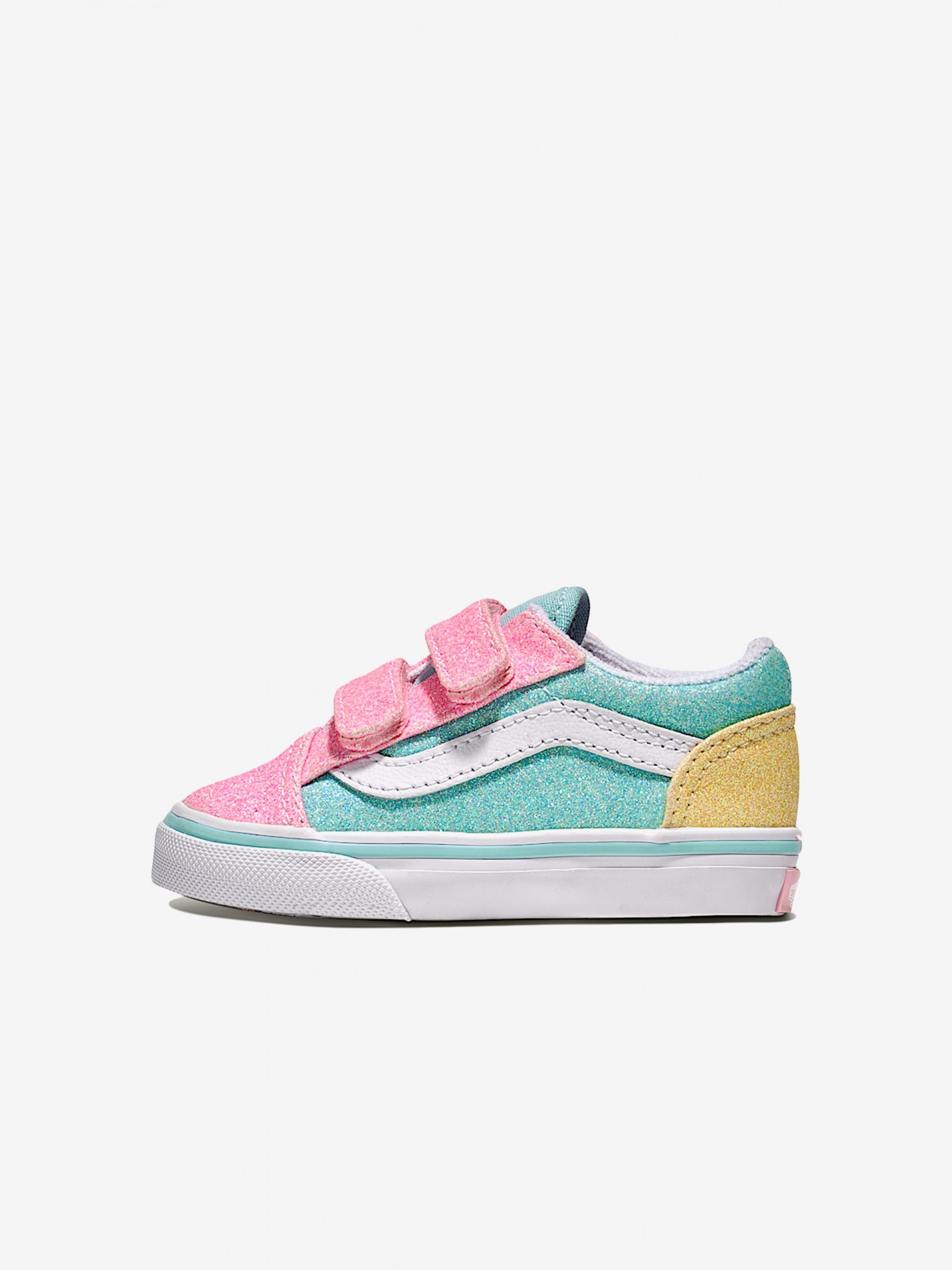 Zapatillas con Velcro Vans Old Skool Toddler V Glitter