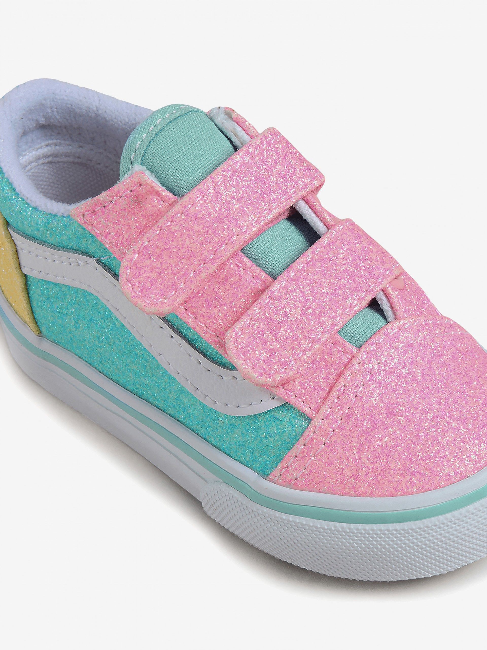 Zapatillas con Velcro Vans Old Skool Toddler V Glitter