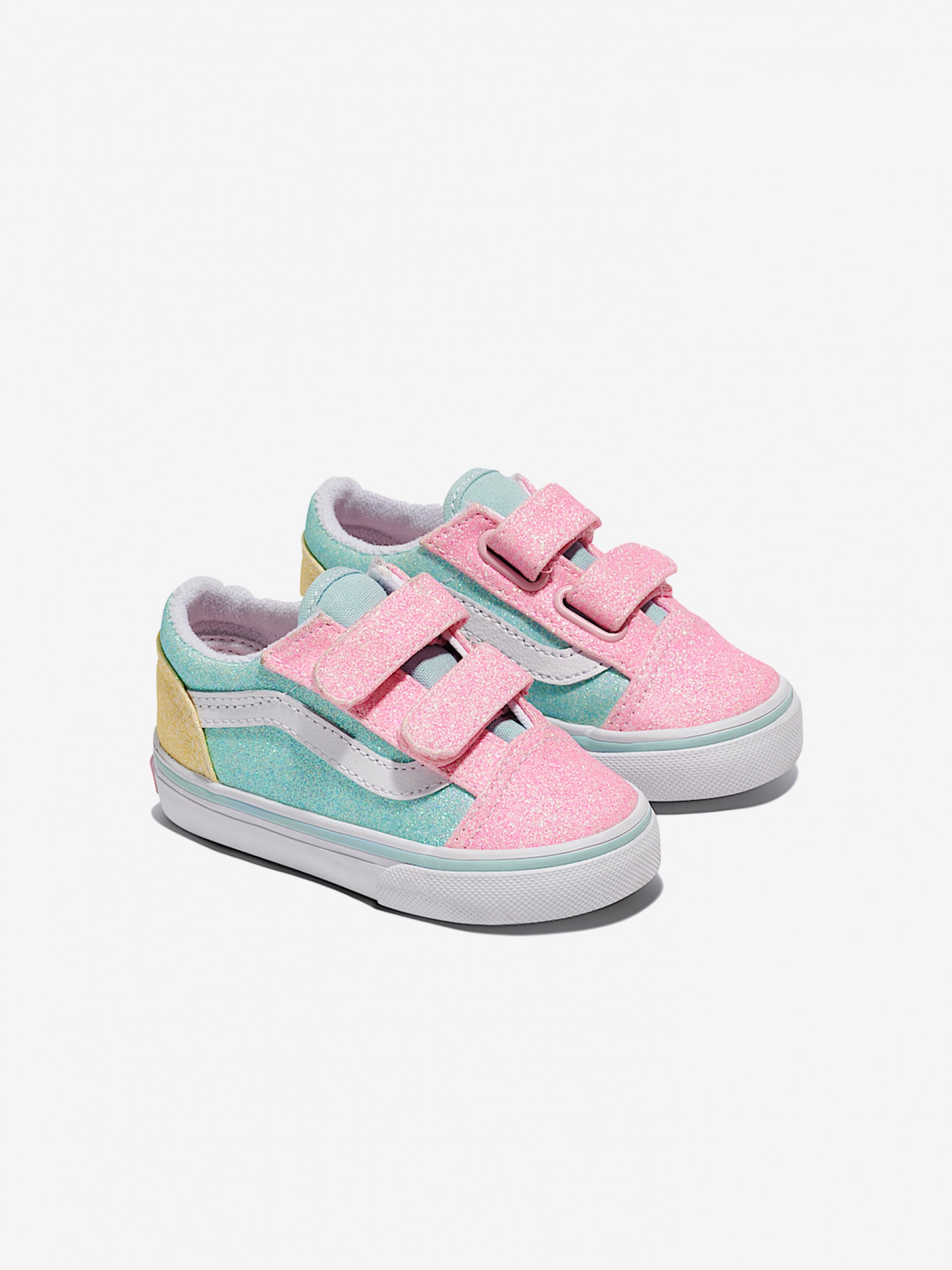 Zapatillas con Velcro Vans Old Skool Toddler V Glitter