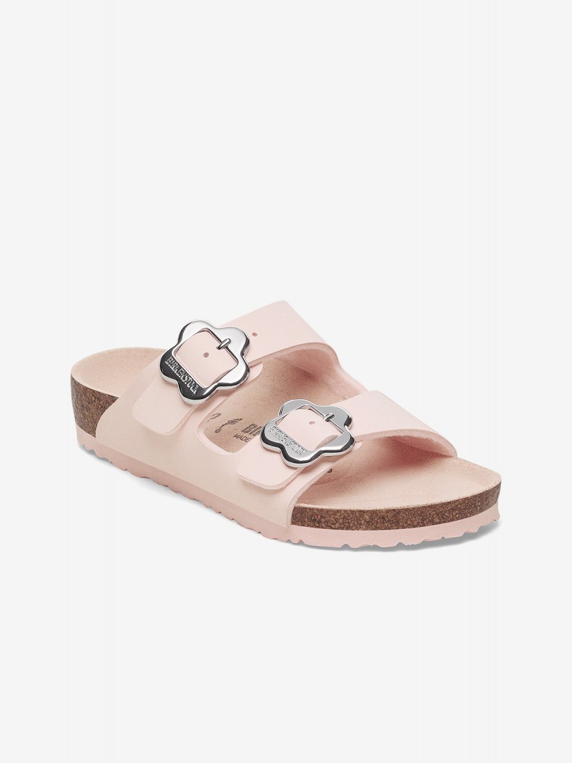 Chinelos Birkenstock Arizona Flower Buckle Birko-Flor Kids Rosa