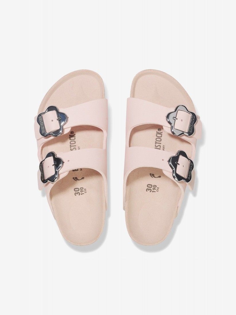 Chinelos Birkenstock Arizona Flower Buckle Birko-Flor Kids Rosa