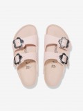 Chinelos Birkenstock Arizona Flower Buckle Birko-Flor Kids Rosa