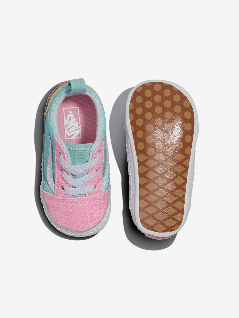 Vans Old Skool Crib Glitter Sneakers