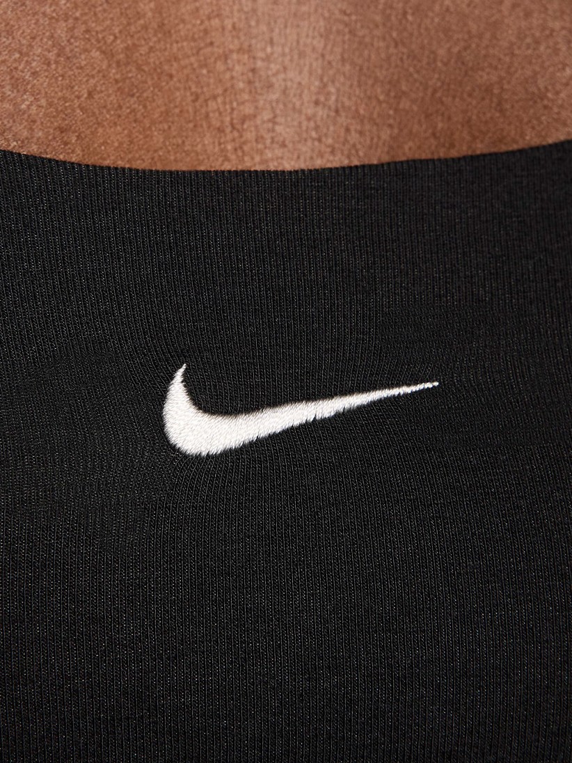 T-shirt sem Mangas Nike Sportswear Chill Knit Preta Para Mulher