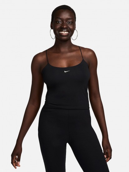 Nike Sportswear Chill Knit Black Sleeveless T-shirt For Women