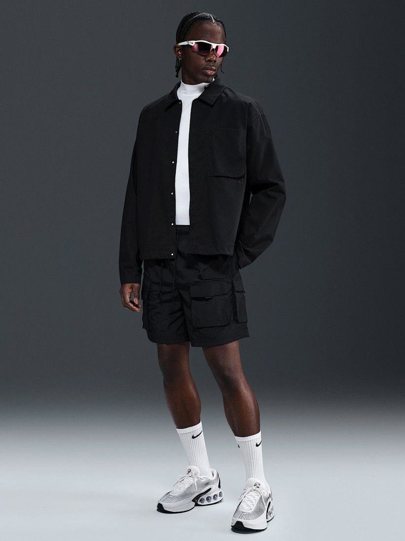 Nike Tech Woven Cargo Black Shorts For Men
