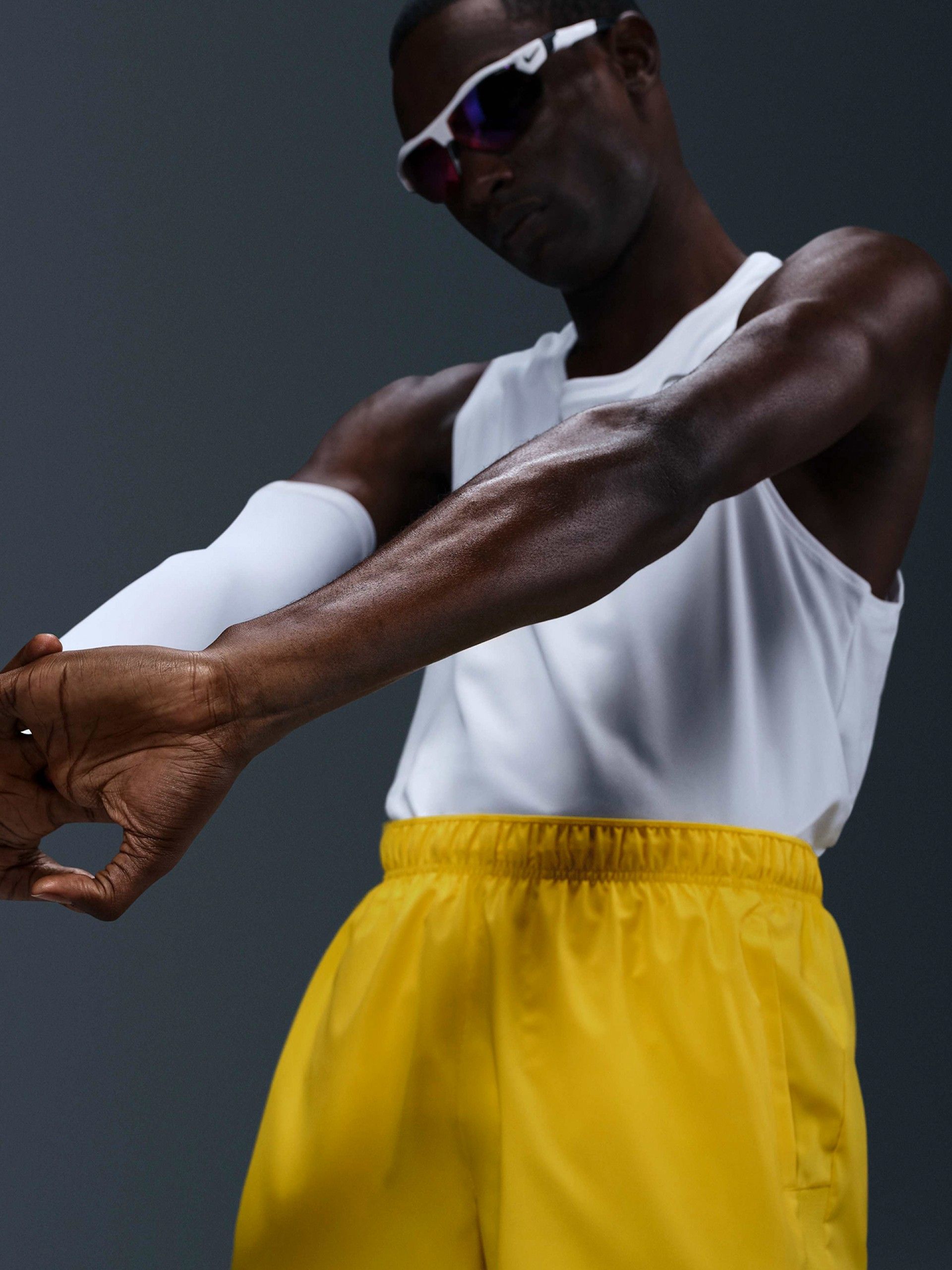 Nike Challenger Run Energy 18cm Yellow Running Shorts For Men