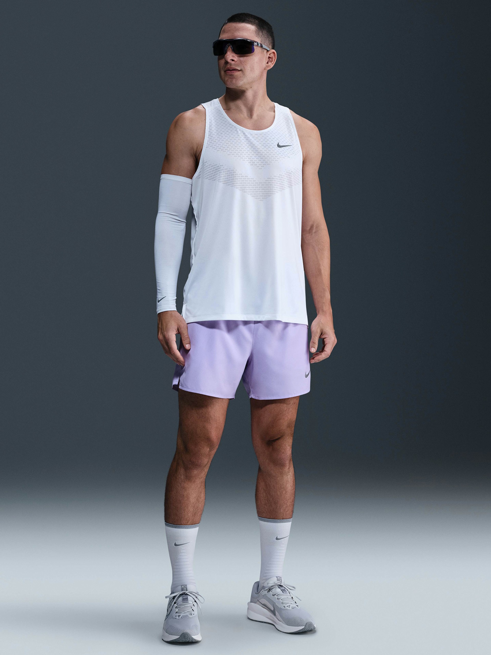 Nike Dri-FIT Challenger 13cm Lilac 2-in-1 Training Shorts For Men