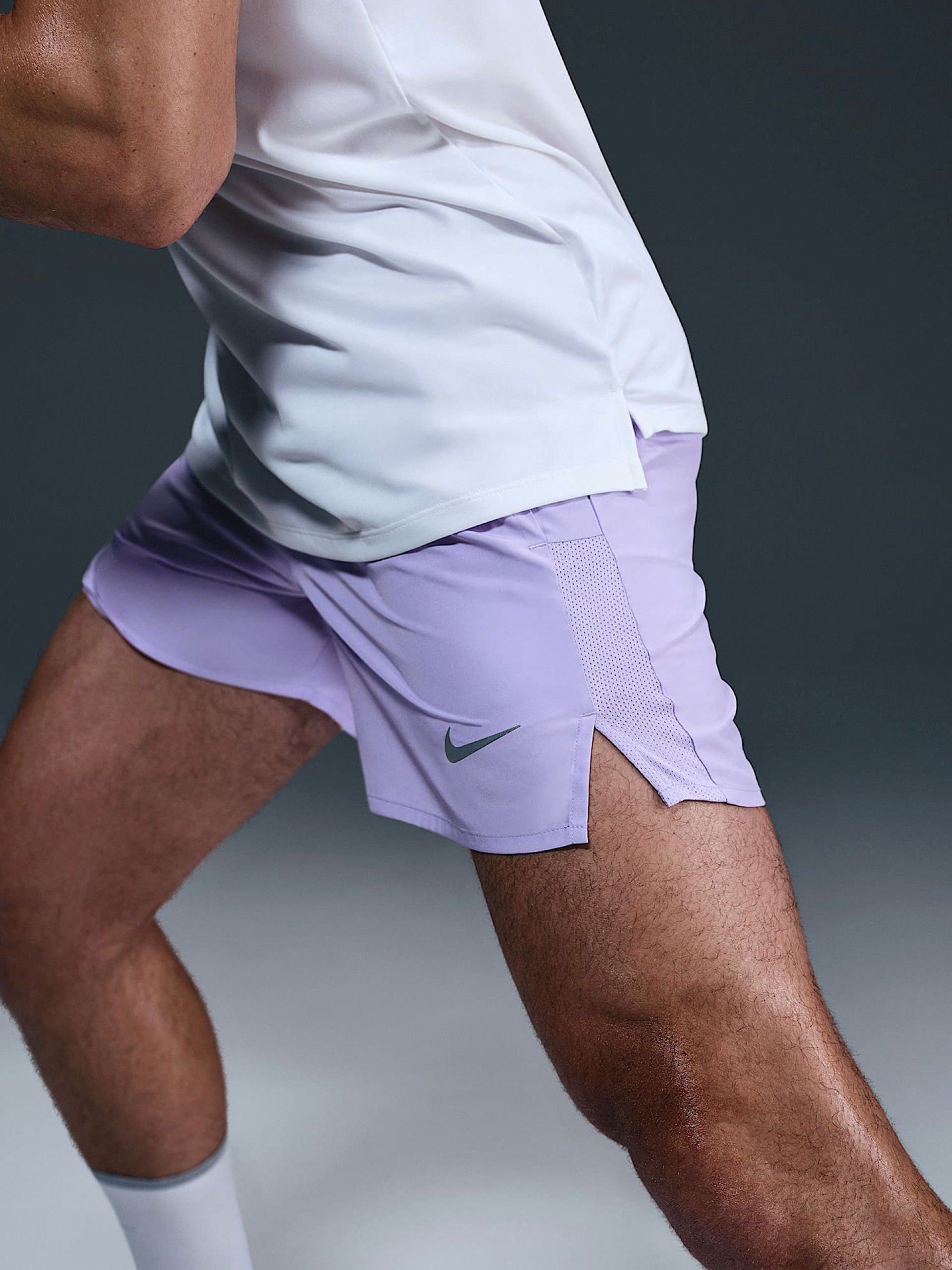 Nike Dri-FIT Challenger 13cm Lilac 2-in-1 Training Shorts For Men