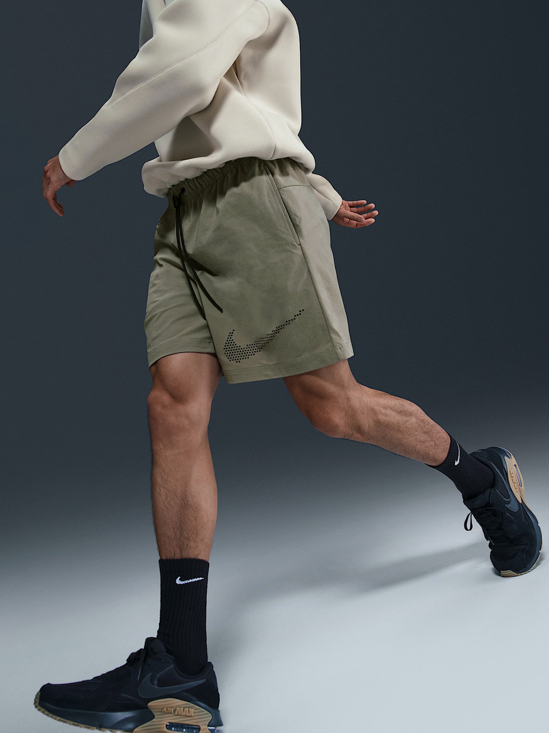 Nike Tech Woven Green Shorts For Men