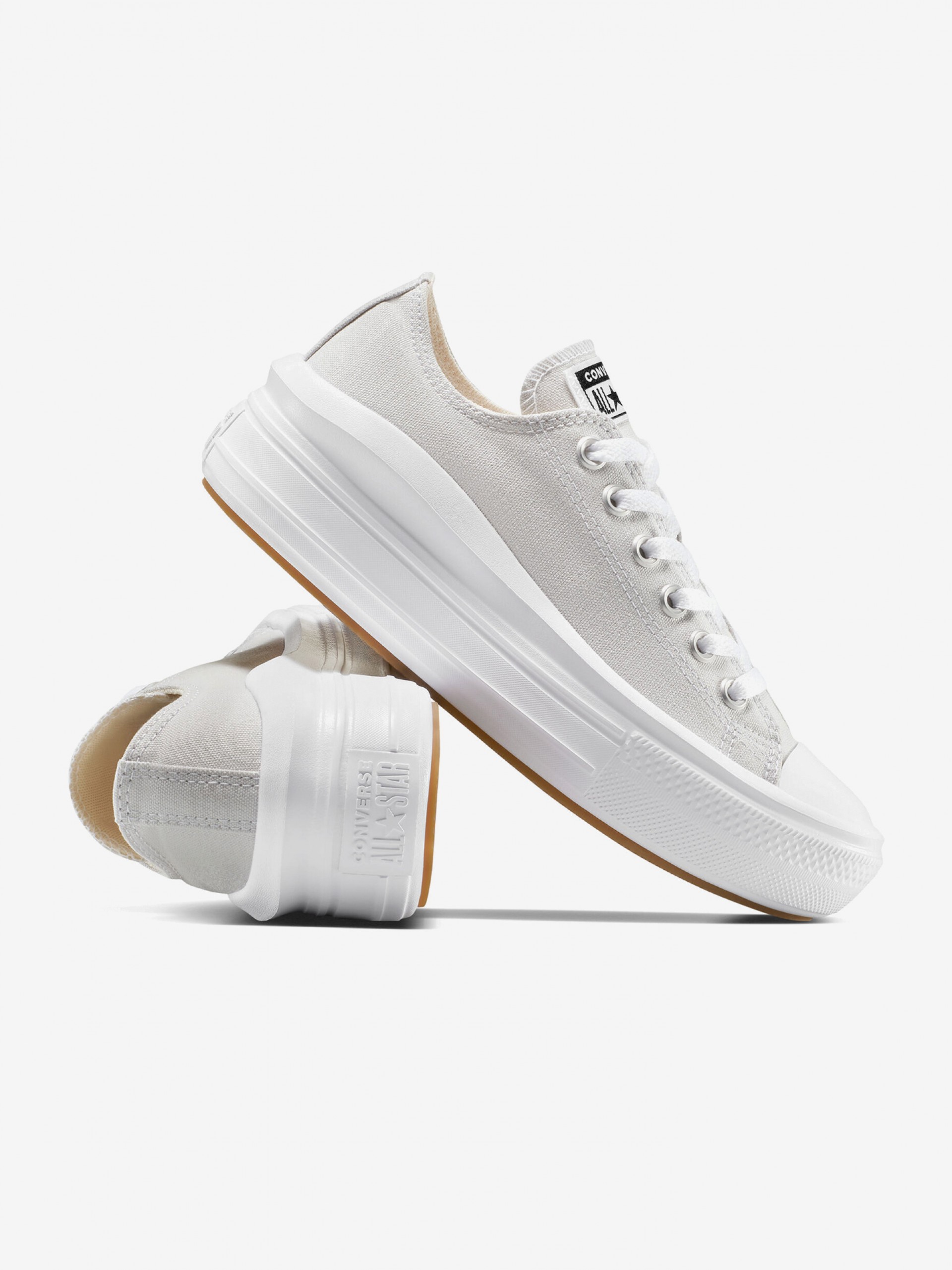 Converse Chuck Taylor All Star Move Platform Low Grey Sneakers