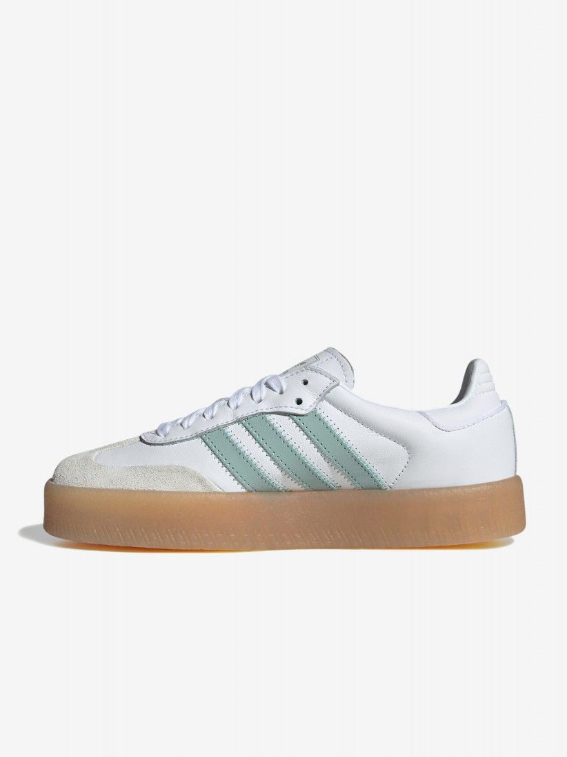 Adidas Sambae W White and Blue Sneakers