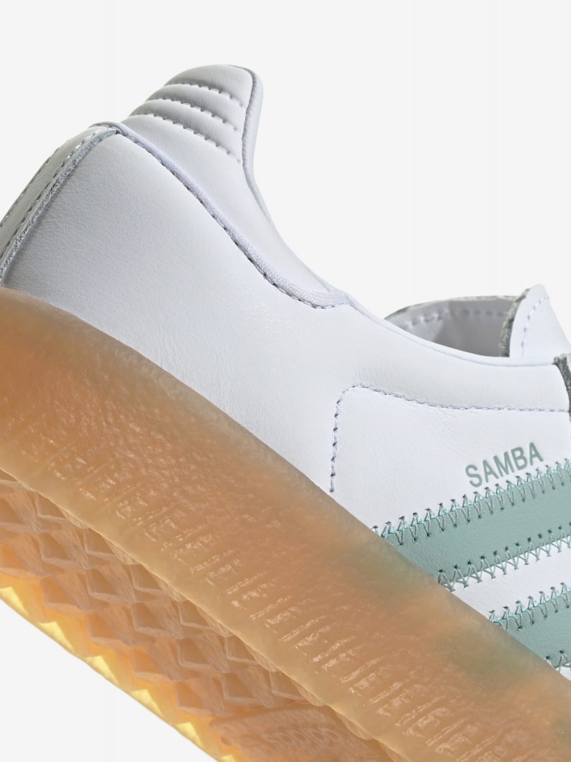 Adidas Sambae W White and Blue Sneakers