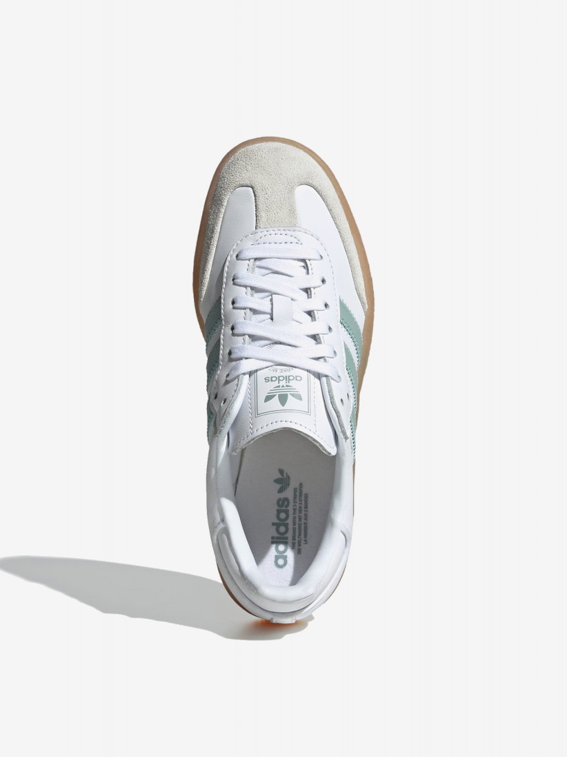 Adidas Sambae W White and Blue Sneakers