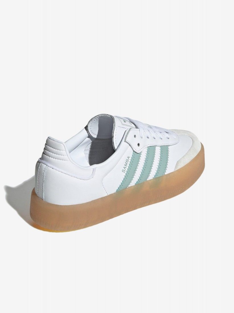 Adidas Sambae W White and Blue Sneakers