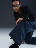 Nike Sportswear Woven Mid-Rise Loose Blue Trousers For Women