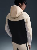 Nike Tech Fleece Windrunner Beige and Black Hooded Jacket For Men