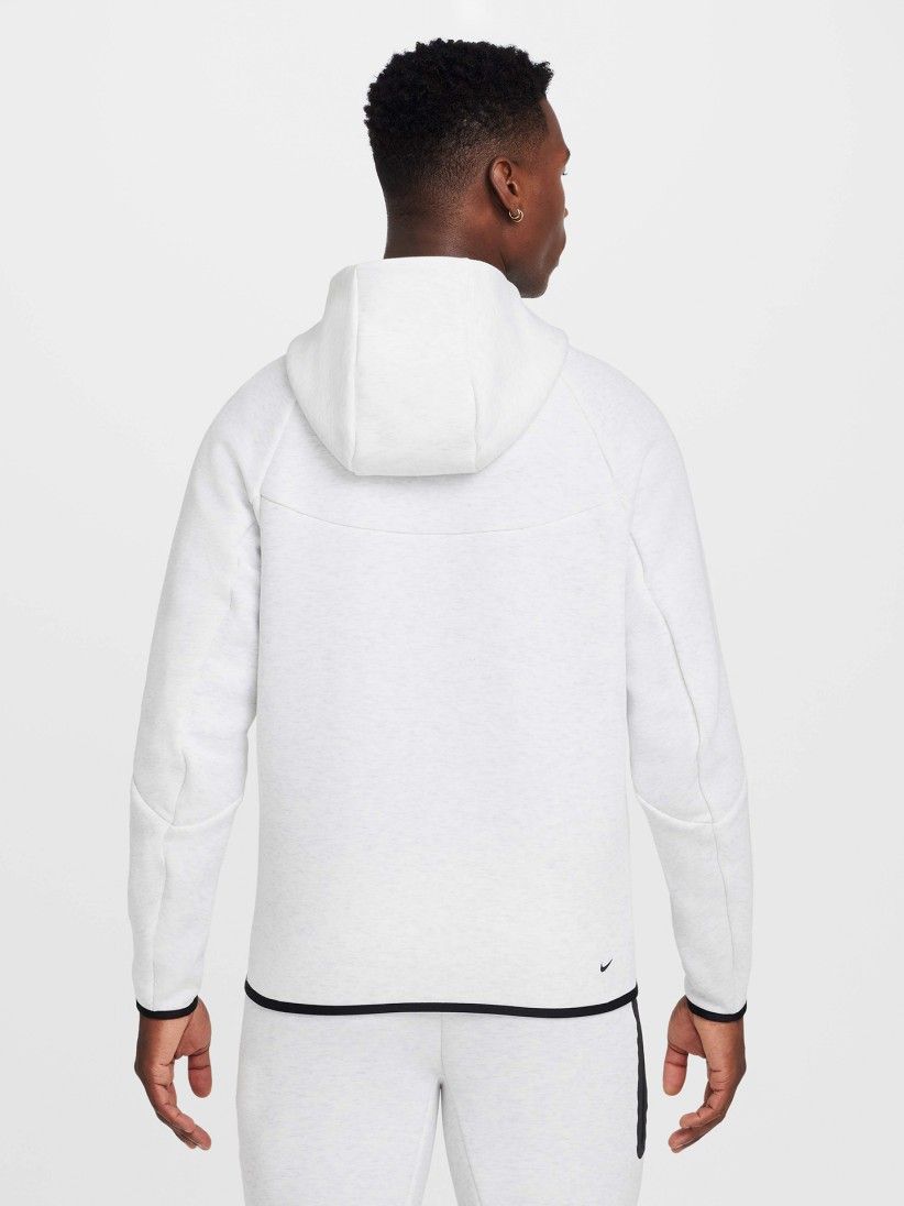 Nike Tech Fleece Windrunner Grey and Black Hooded Jacket For Men
